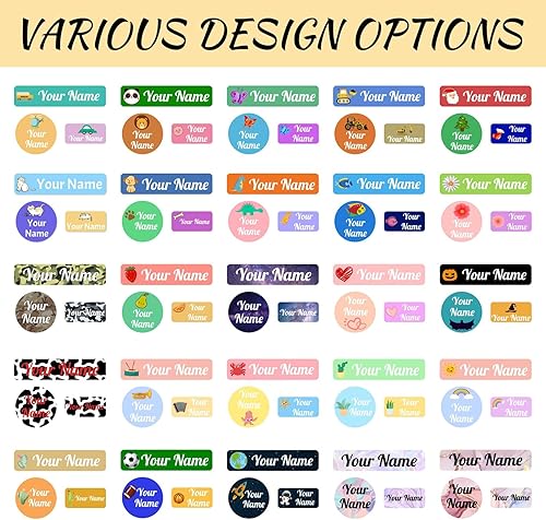 Miniatura 3 de 105 calcomanías con nombre para niños, impermeables, personalizadas, para suministros escolares, botellas de agua, cajas de almuerzo, espacio
