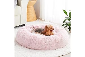 WNPETHOME Calming Dog Bed Medium Pink