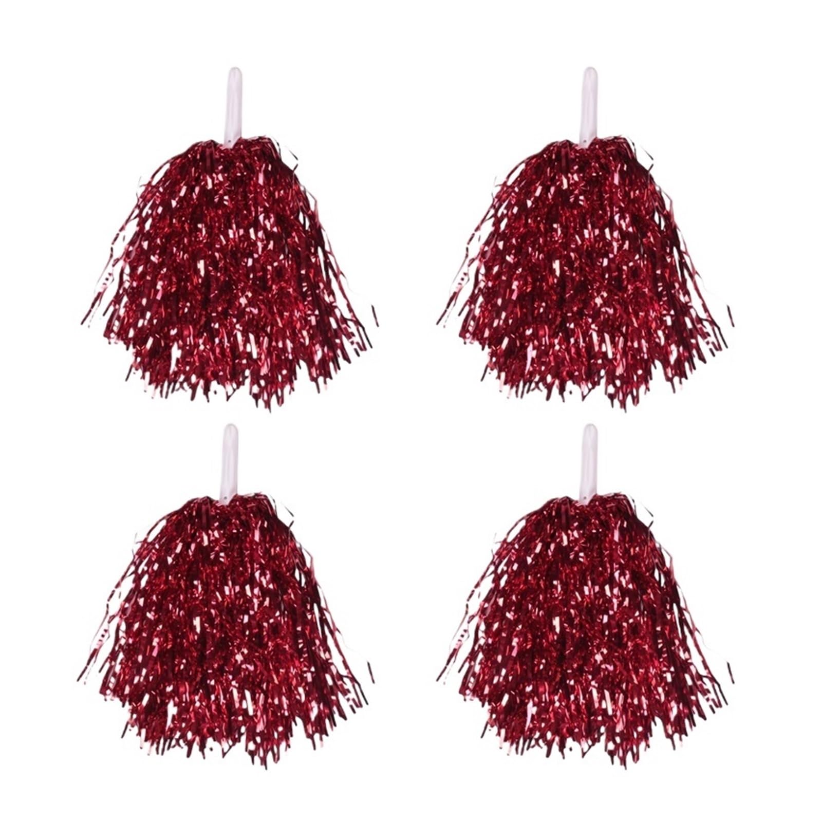 24 Pièces De Pompons Pom-pom Girl En Feuille Métallique Pour pom-pom girl