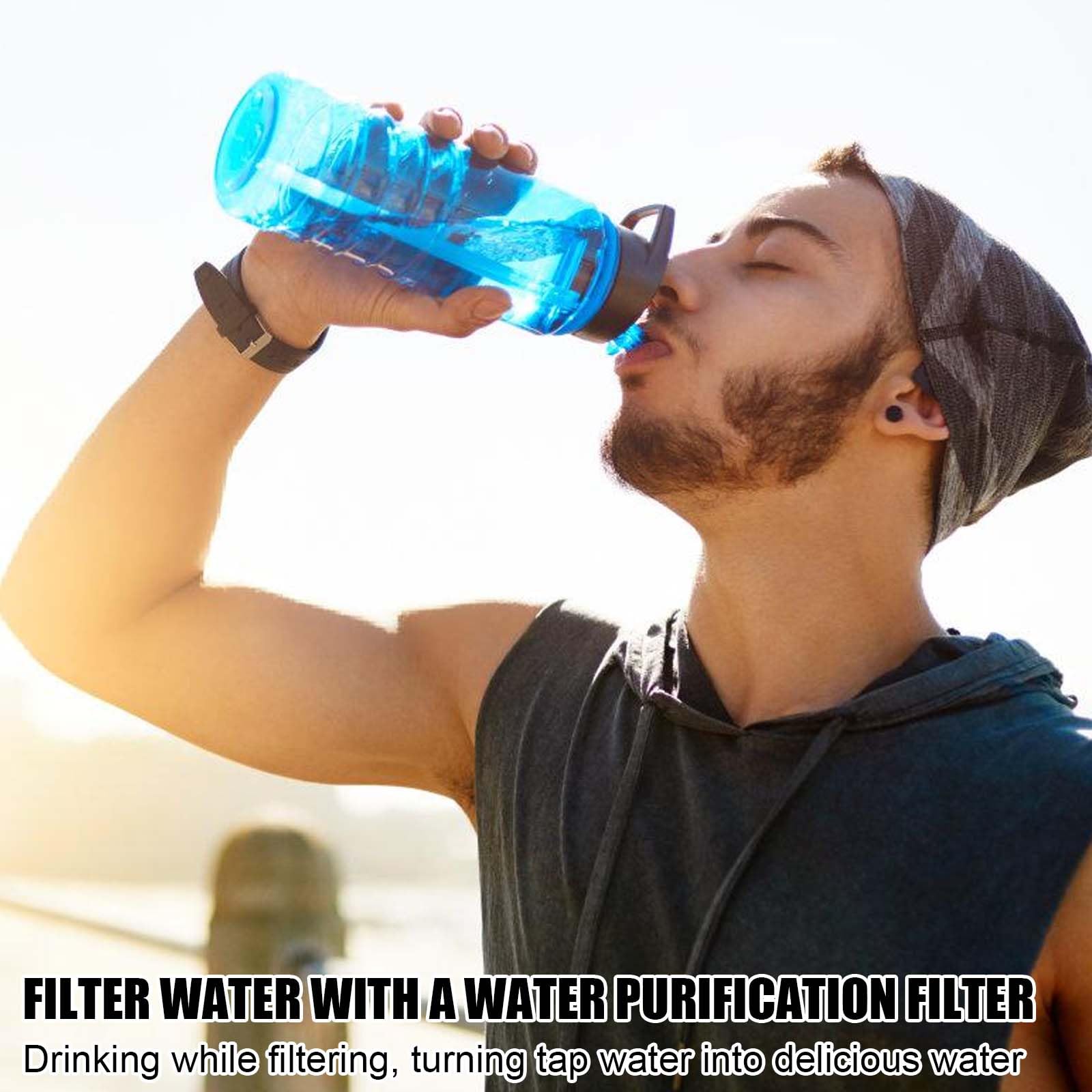 LUOJINYI MicroDisc Wasserfilter 8er-Pack - Kompatibel Mit Brita Karaffen Und Flaschen