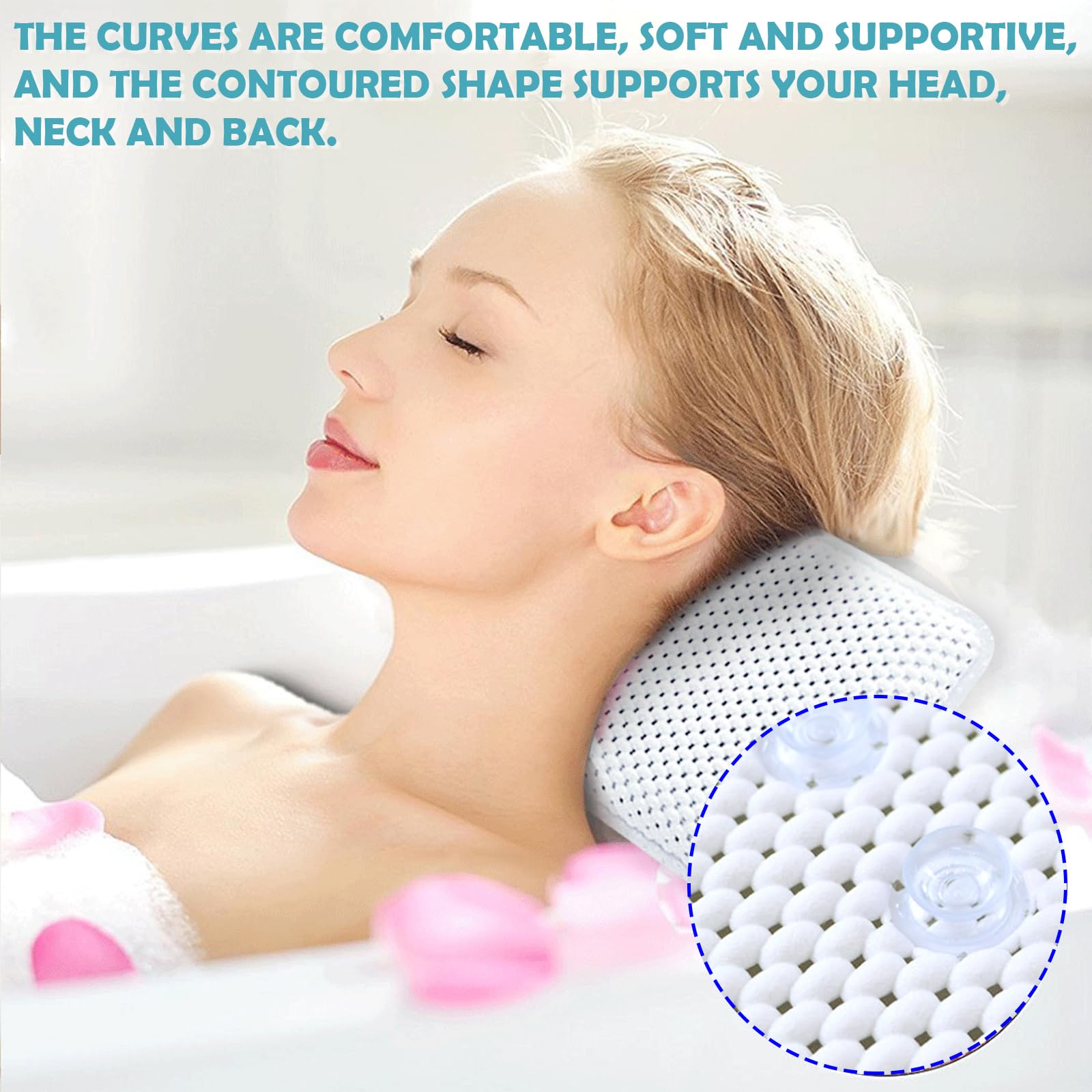 Lot De 10 Coussins De Bain Antidérapants Pour Baignoire, Coussin De Bain à Ventouse Améliorée Pour