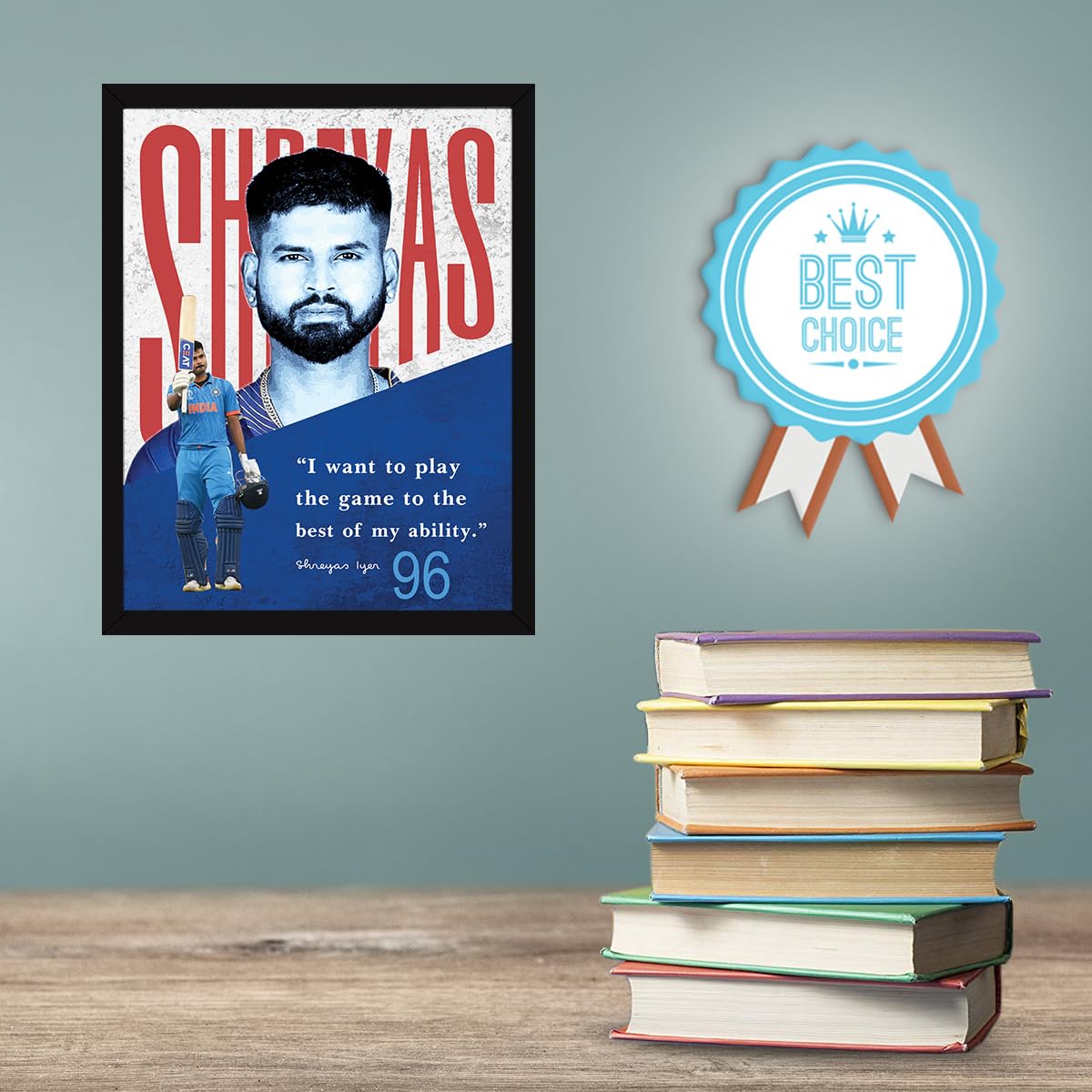Shreyas Iyer Motivational Quotes Frames - Gift Ideas -7 Shreyas Iyer Motivational Quotes Frames - Gift Ideas -7