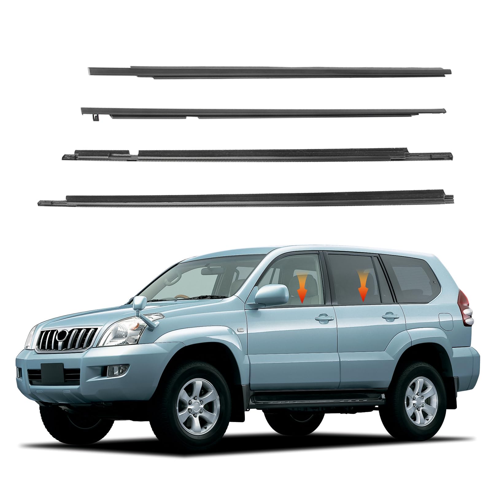 Amazon.com: GZYF Weatherstrip Window Moulding Trim for Toyota Land