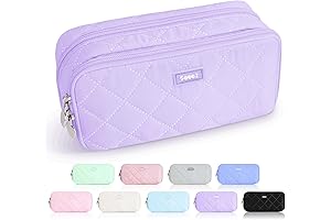 Sooez Purple Pencil Bag