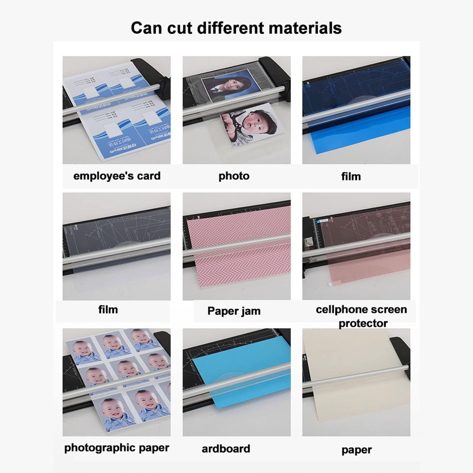 A4-Papierschneider, robuster Papierschneider, rotierender Papierschneider, Titan-Papierschneider, Scrapbooking-Werkzeug mit automatischem Sicherheitsschutz und Seitenlineal für Bastelpapier