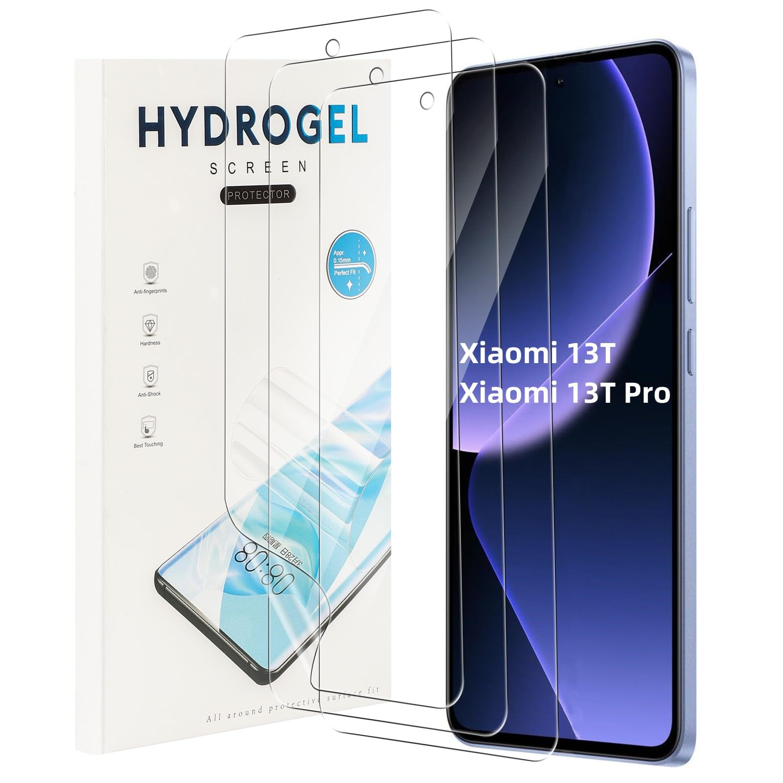 Pellicola Protettiva Opaca Per Xiaomi 13T / 13T Pro - Antiriflesso, Anti-impronte E Auto-riparante (2 Pezzi)