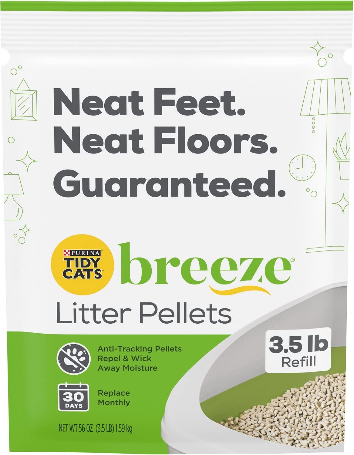 Tidy Cats Breeze Zeolite Pellet, 3.5 Pound (Pack of 1)