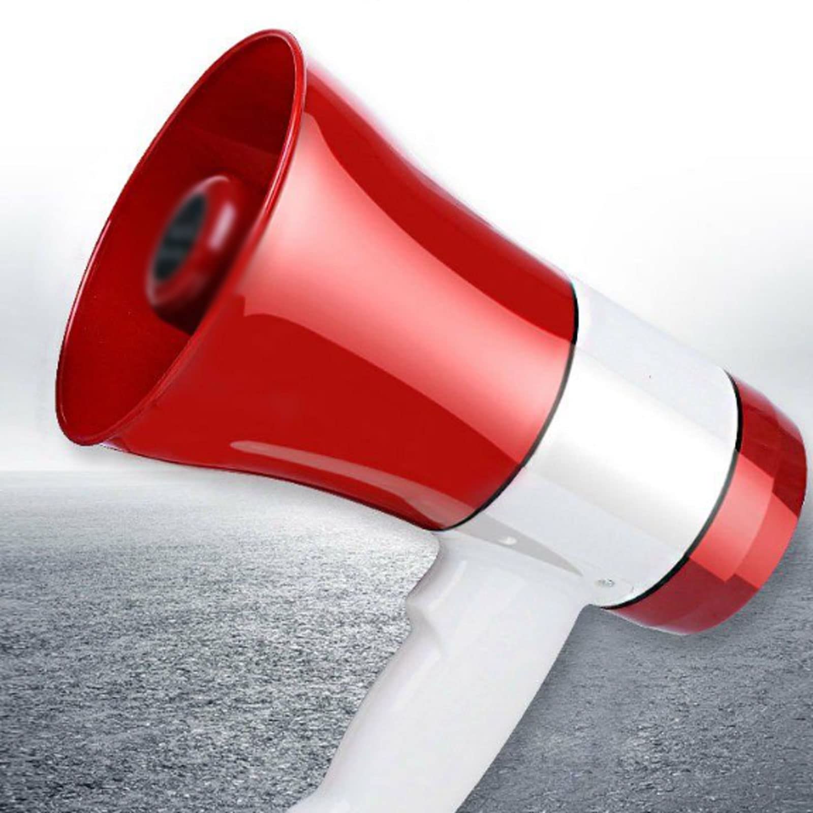 ppARK Megafon Tragbarer Megaphon-Lautsprecher Handlautsprecher 5W Bullhorn Faltbares Griff-Bullhorn mit Lautstärkeregler für alle Outdoor-Sportarten TröTe