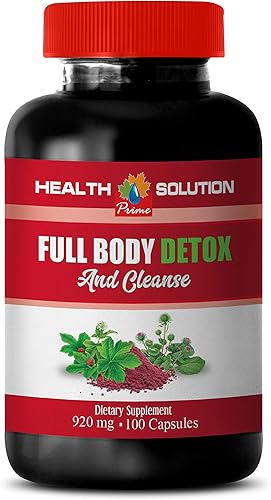 Wellness - Complementos para mujer, cuerpo completo, desintoxicación y limpieza 920 MG, pastillas para el puño de la leche, 1 botella de 100 cápsulas