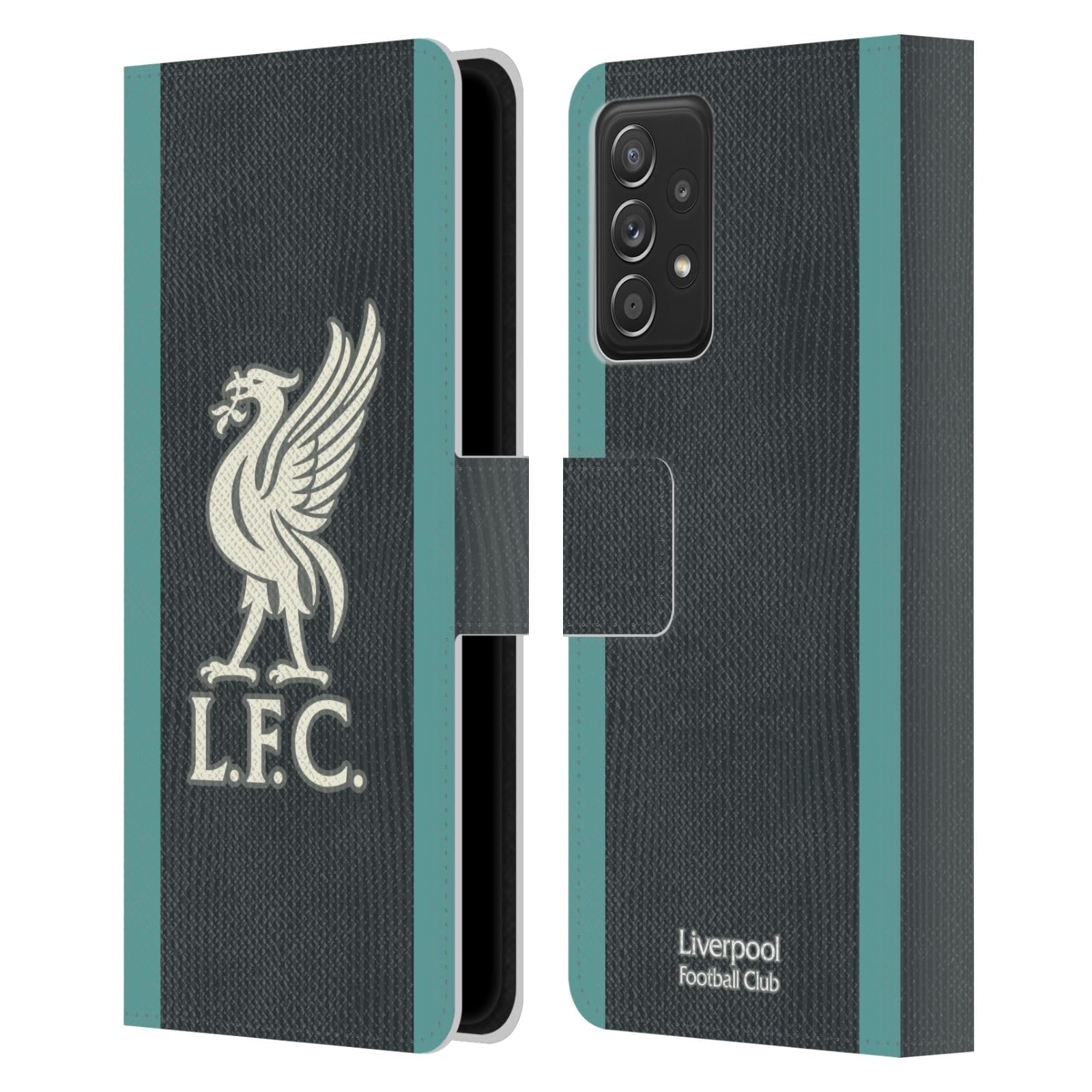 Head Case Designs Officially Licensed Liverpool Football Club Away Kit 2024/25 Leather Wallet Case Compatible With Galaxy A52 / A52s / 5G (2021) — image 1
