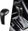 Compatible with Mazda CX-5 CX-9 CX-3 6 3 Accessories Car Gear Shift Knob Cover Trim Cap Gear Panel Gears Sporty Interior Decoration Sticker -Carbon Fiber Style
