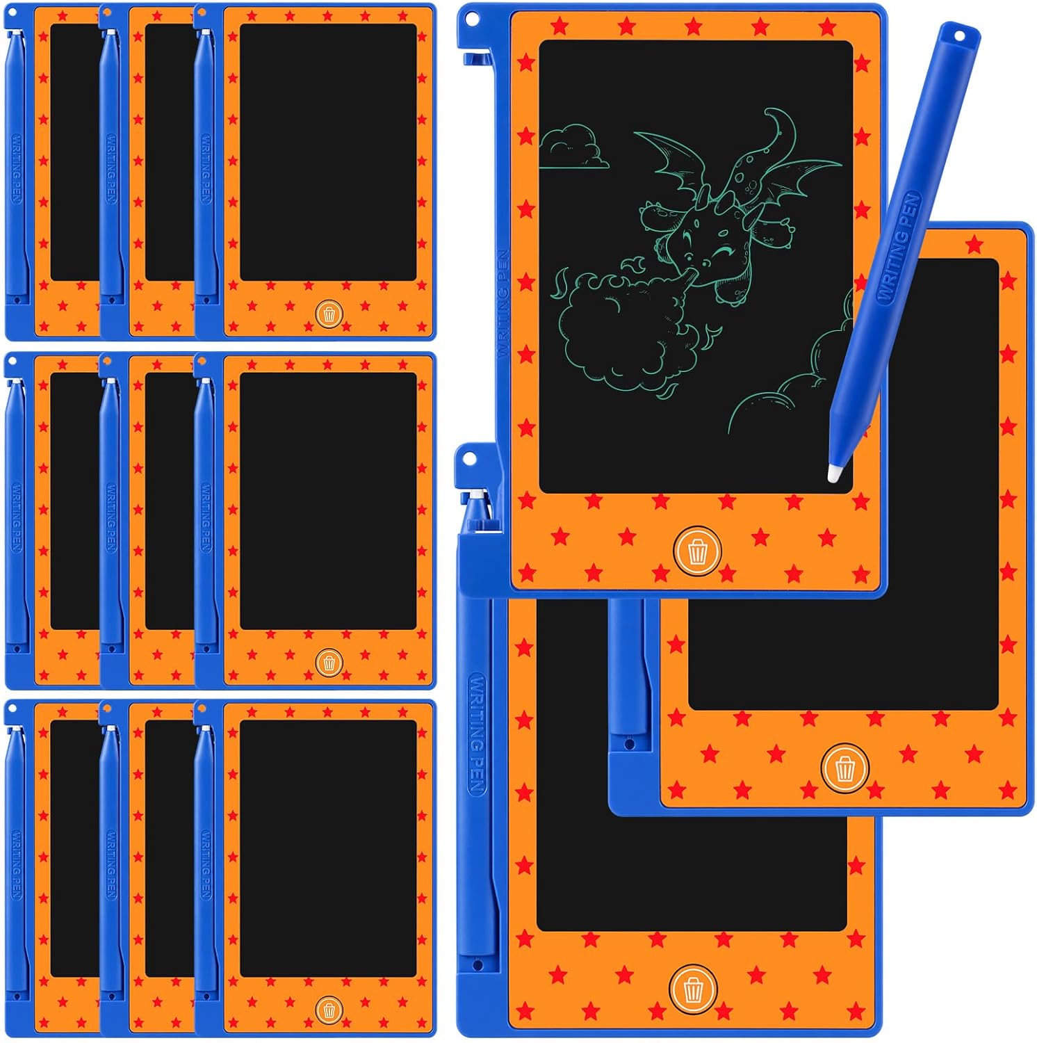Zonon 12 Pcs Anime Mini LCD Writing Tablet Party Favors Bulk,