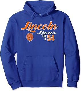 Lincoln Lions HBCU Est 1854 Blue Officially Licensed Pullover Hoodie