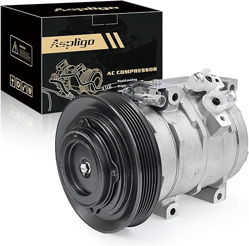 Miniatura 10 de Compresor de aire acondicionado AC para Ford Police Interceptor Utility 2013-2015, Ford Explorer 2011-2019, con embrague de AC, compresor de CA