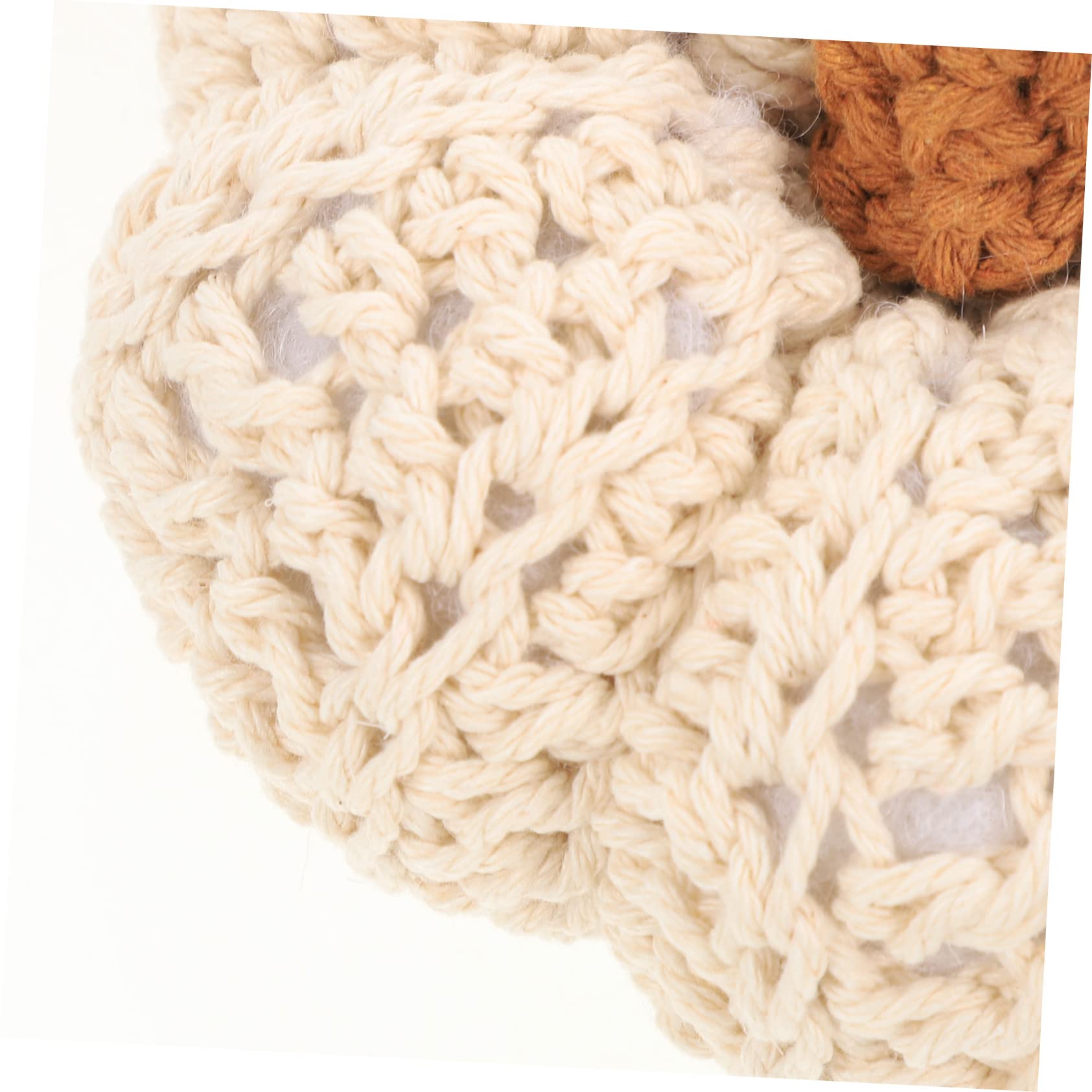2pezzi Decorazione Cotone Intrecciato Forma di Zucca per Camera da Letto Accessorio da Tavolo per Festa del Ringraziamento e Decorazioni Autunnali Ottima Idea