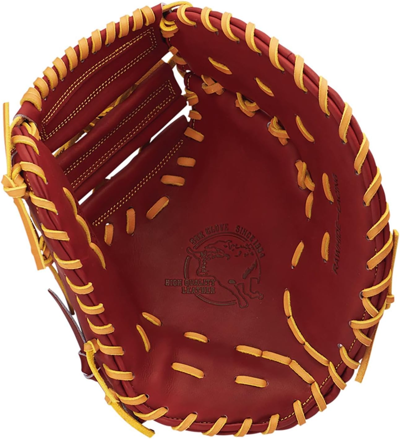 SSK SPF 130 Hard Type Special Selection Mitt Series, for First Baseman, Reddish Brown x Tan (4847), R (Left Throw)