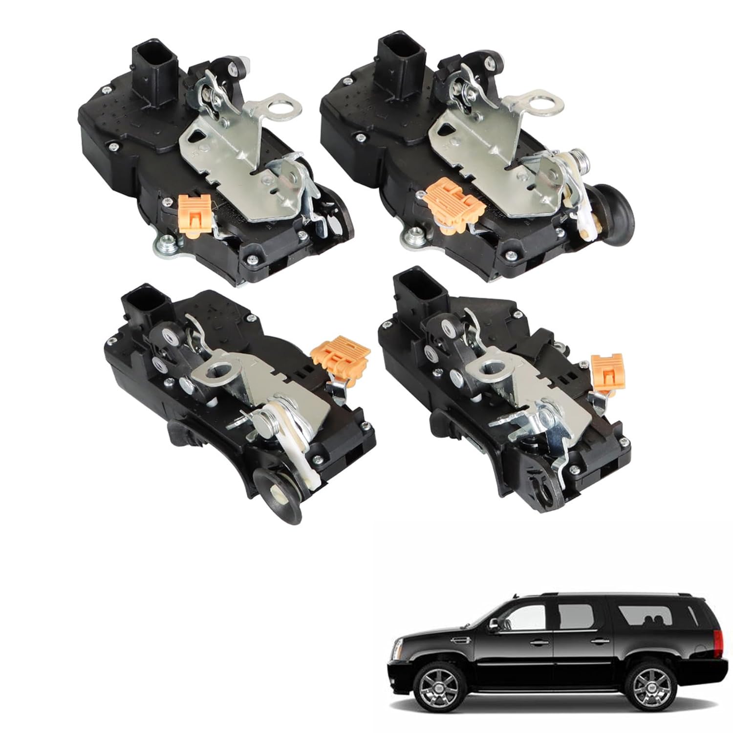munirater 4Pcs Door Latch-Lock Actuator Front Rear & Left Right Side Replacement for Suburban/Silverado/Sierra/Escalade 2007-2009 Replacement for 931-303 931-304