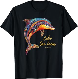 Cabo San Lucas Mexico Vintage Dolphin Los Cabos T-Shirt