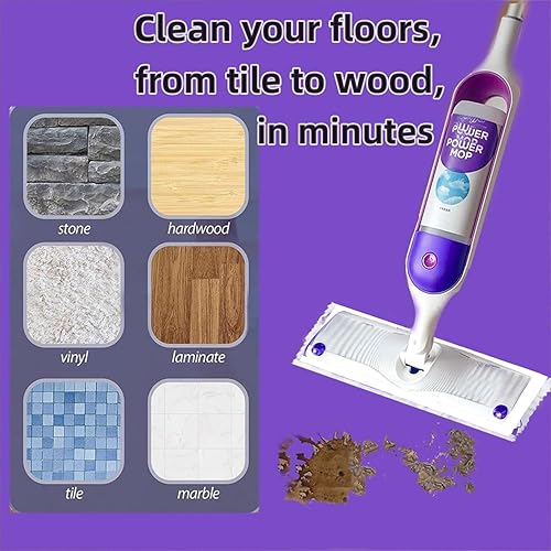 Miniatura 5 de Recambios de almohadilla de trapeador desechable para PowerMop multisuperficie para limpieza de pisos, 20 unidades