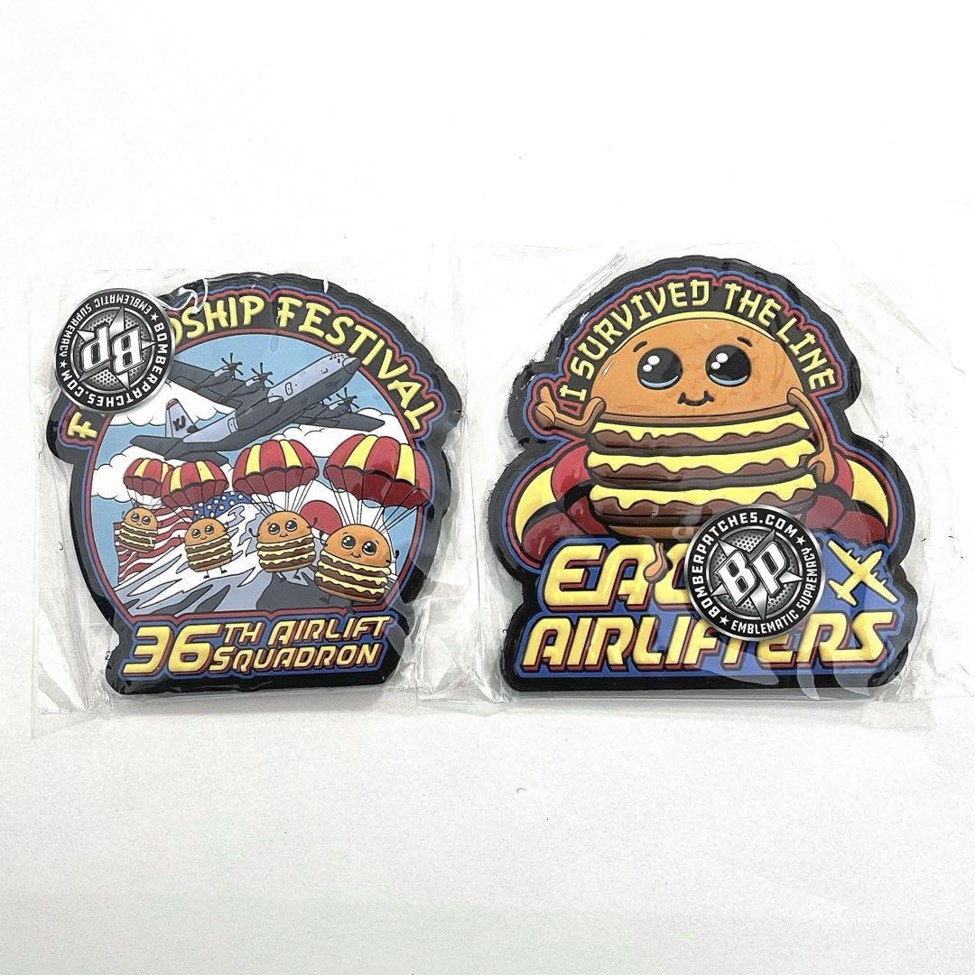 外人バーガー　パッチ　横田 横田基地 日米友好祭「Friendship Festival」で最強の人気を誇る