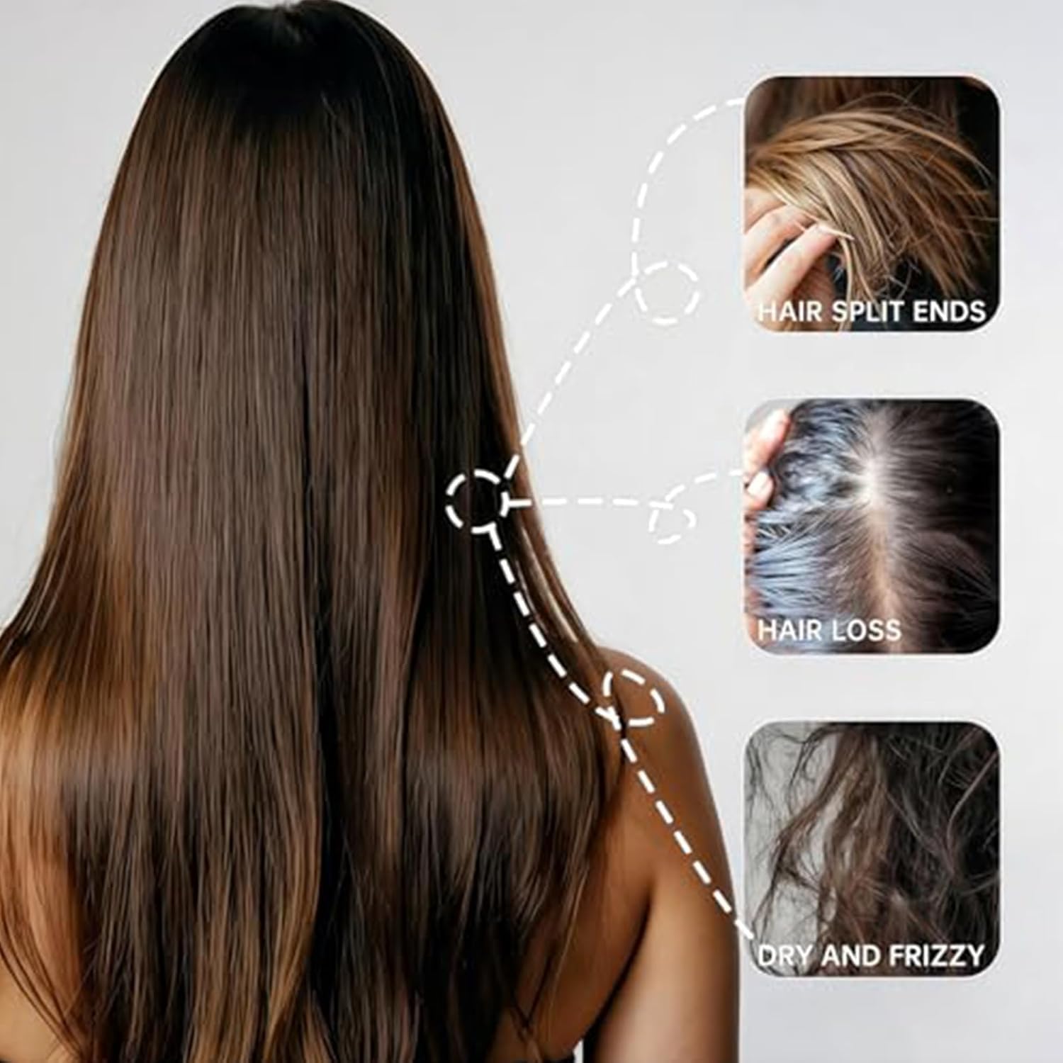 Snidin Haarwuchsspray, Spray gegen Haarausfall für stärkeres und volleres Haar, natürliches Haarverdichtungsserum für trockenes und geschädigtes Haar, fördert dickeres, natürliches Haar,2PCS