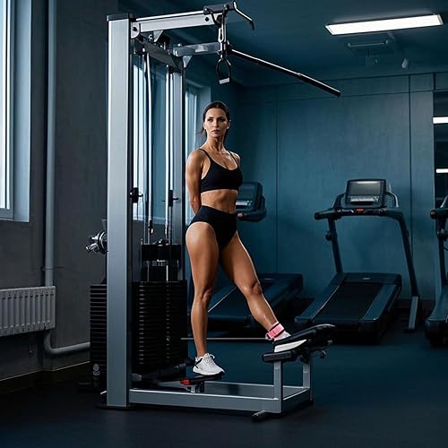 Miniatura 6 de 2 correas de tobillo de gimnasio para máquina de cable, banda de pierna acolchada de neopreno con anillo en D ajustable, fitness, pies, tobilleras,