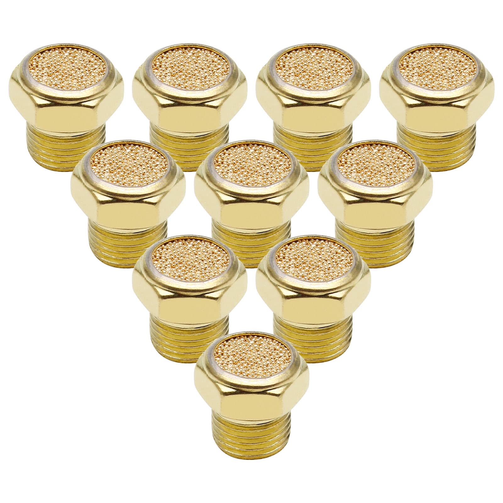 PHITUODA 10pcs Air Pneumatic Muffler, 1/8