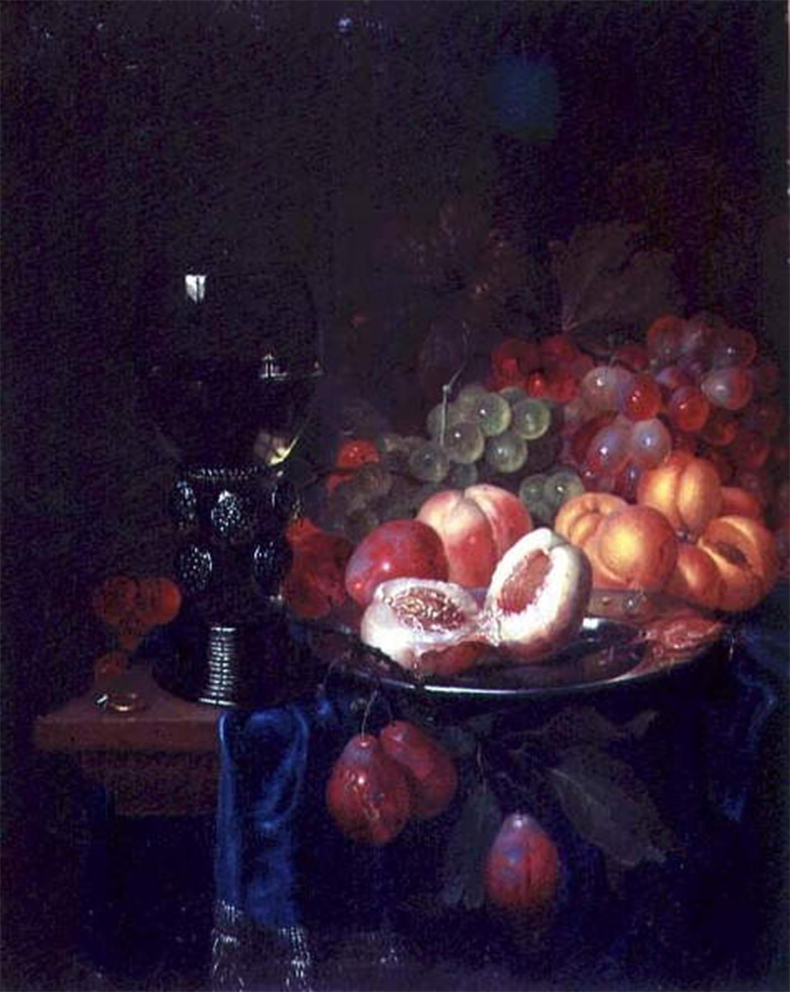 POSTERIIk Vintage Art Print Images Pictures Print Still Life of Fruit and Shellfish by Pieter De Ring Modern Colour Posters for Office Home Decor 60x90cm