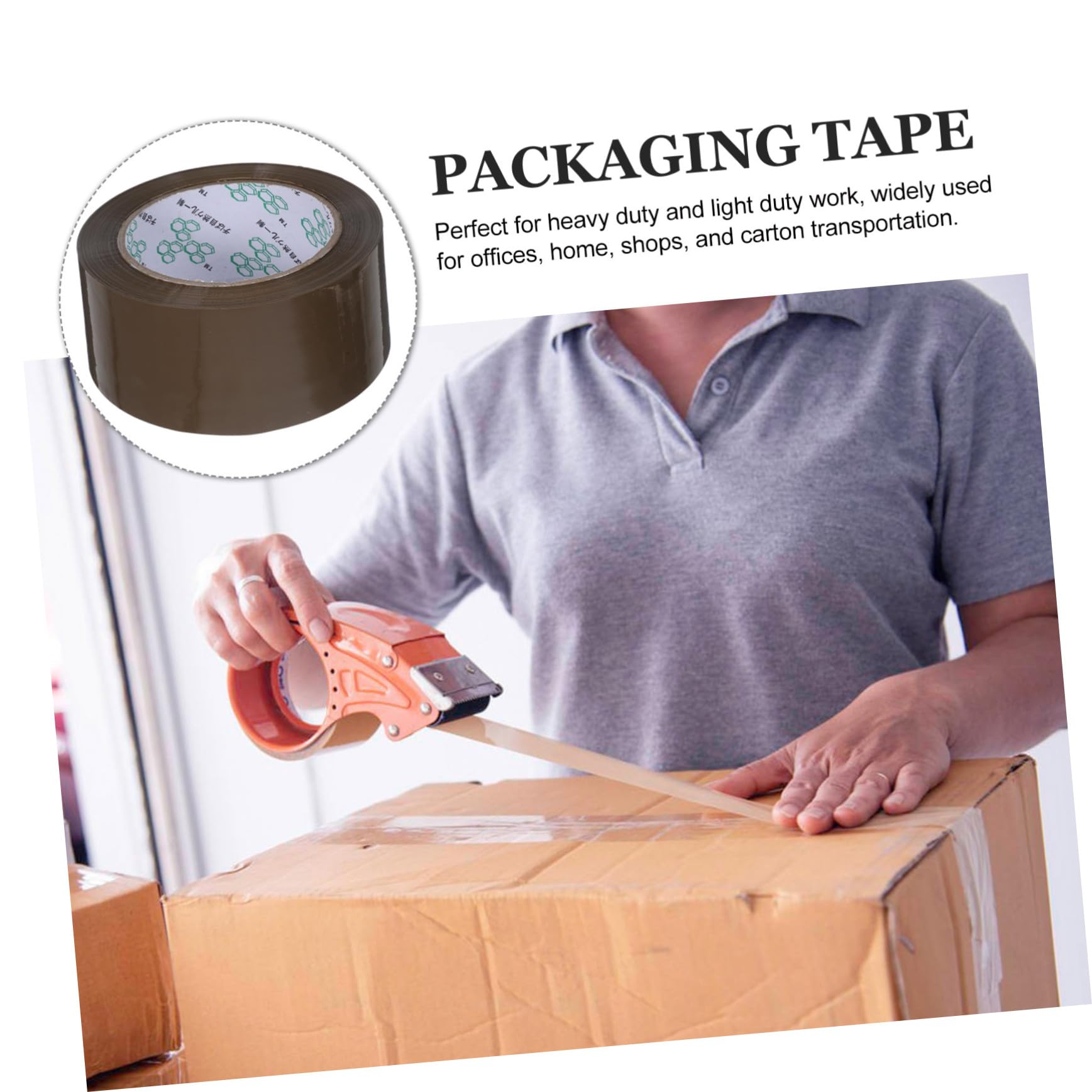 SEWACC 5 Rollen Pack Schweres Packband Starkes Versandklebeband Braun für Umzug Büro Haushalt Robustes Verpackungsband für Kartons und Transport Zuverlässiges Dichtungsband