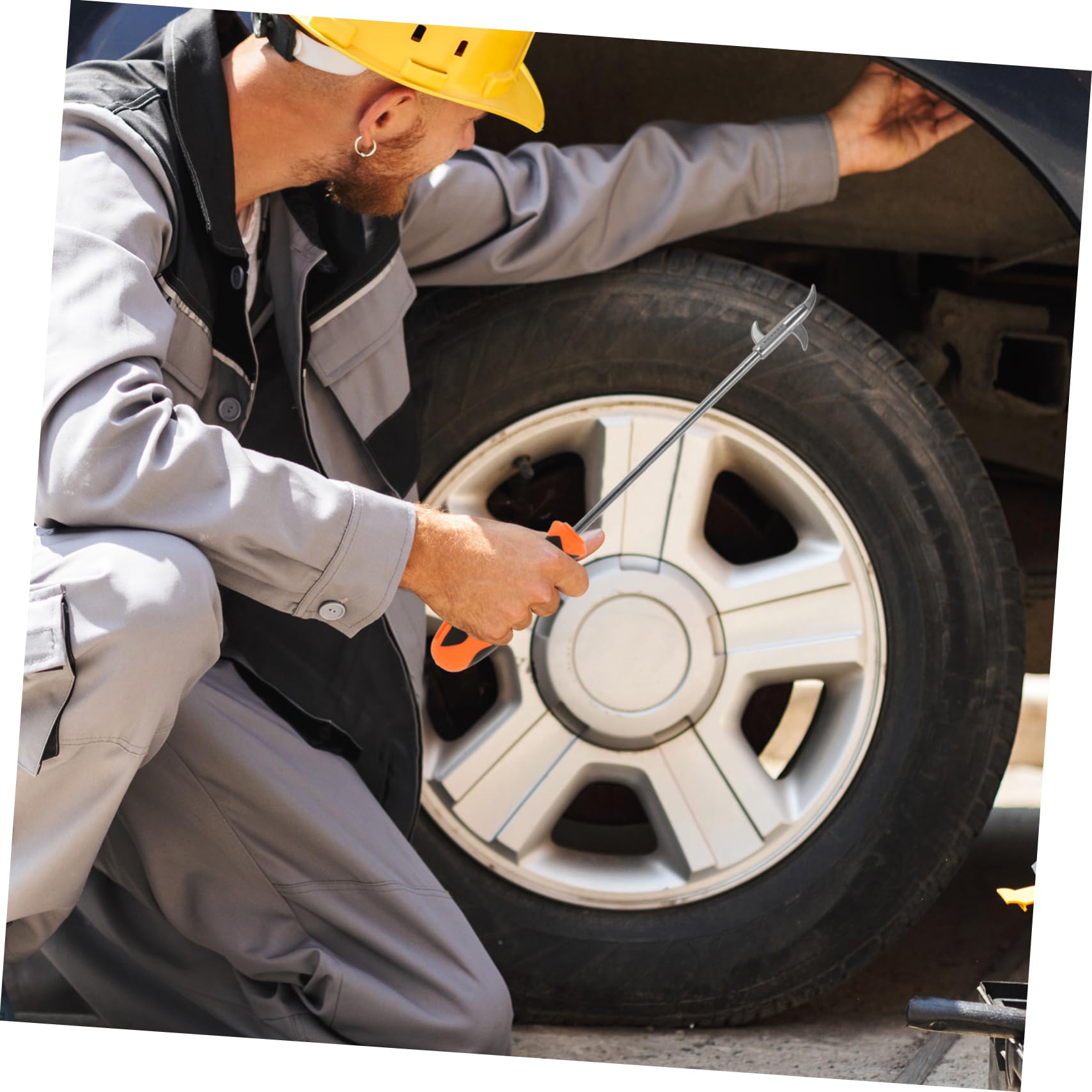 Luxshiny Tire Cleaning Hook Car Part Motorcycle Long Reach Stone Bike Tire Cleaning Tools Car Accessory