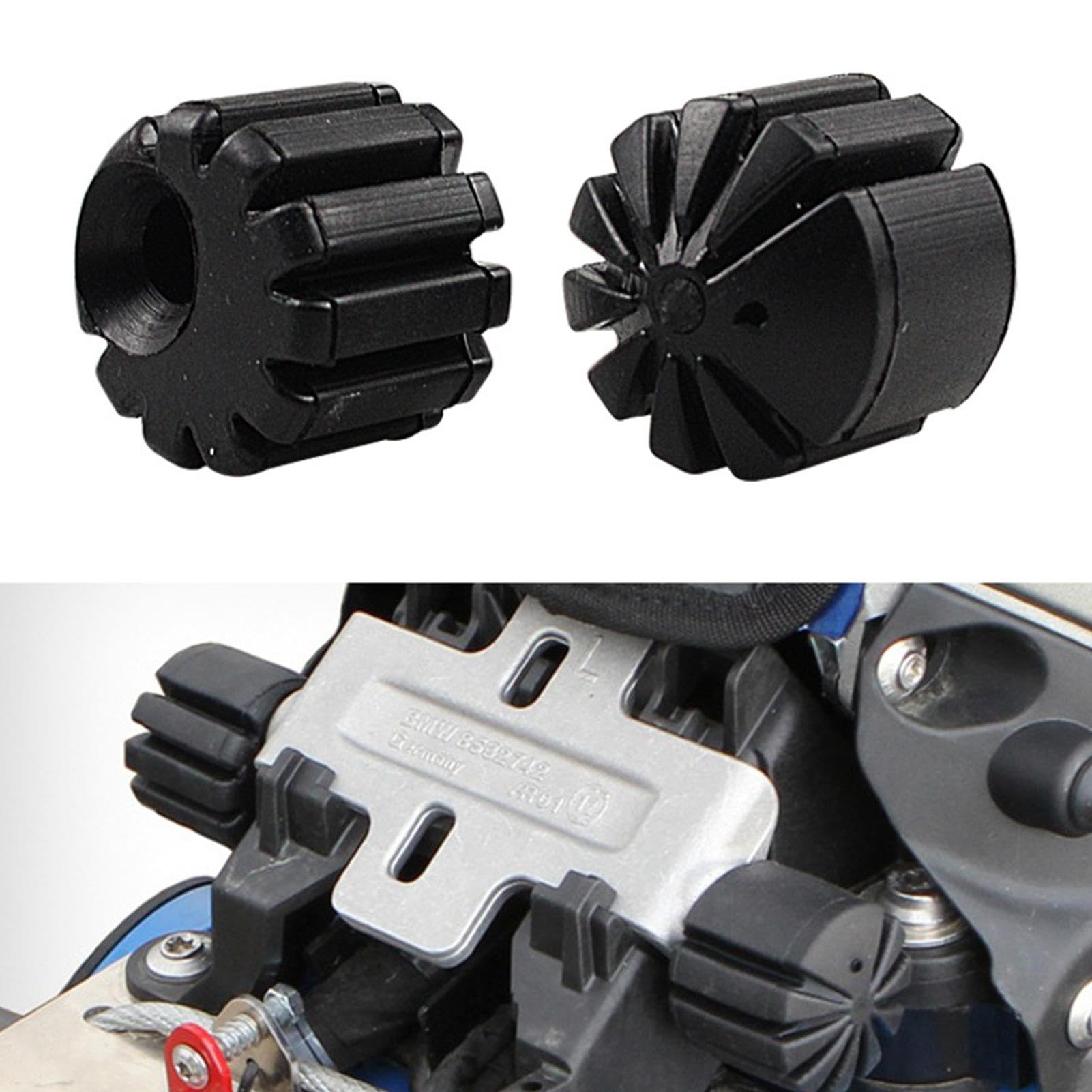 Kit Abbassamento Sella Moto EMagTech - 2 Pezzi, 10 Mm, Gomma, Per BMW R1200GS, R1250GS, S1000XR E Altri - Foto 8