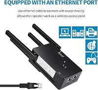 Aenxwa WiFi Jelerősítő 1200 Mbit/s Dual Band 2.4+5 GHz - 4 Antennás Repeater/Router/Access Point Üzemmód, LAN/WAN Port, 15 Eszköz Támogatás 6