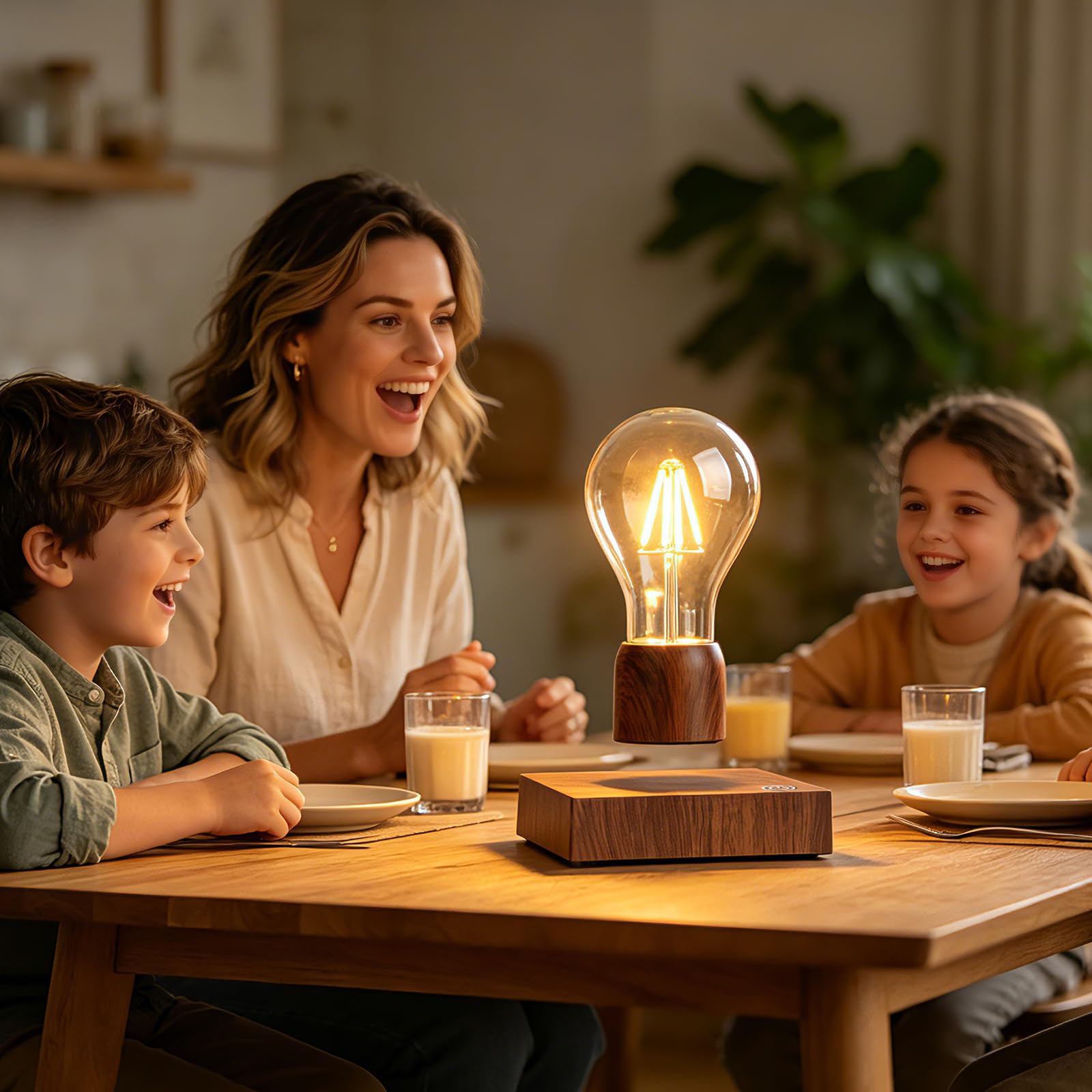 levitazione magnetica fluttuante lampada da tavolo a LED lampadina senza fili per regali unici, arredamento della camera, luce notturna, scrivania arredamento casa ufficio Tech giocattoli
