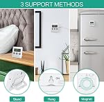 ORIA Refrigerator Thermometer, Digital Fridge Thermometer with High Low Temperature Alarm, Freezer Thermometer for Kitchen, Home, Restaurants (Pack of 2)