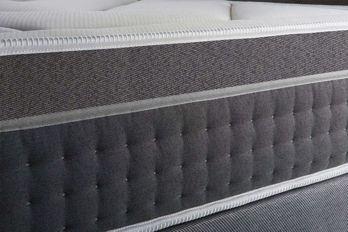 Ensemble Trente 140 x 200 cm sommier Kit Blanc | Epaisseur : 30 cm | Confort : Equilibré