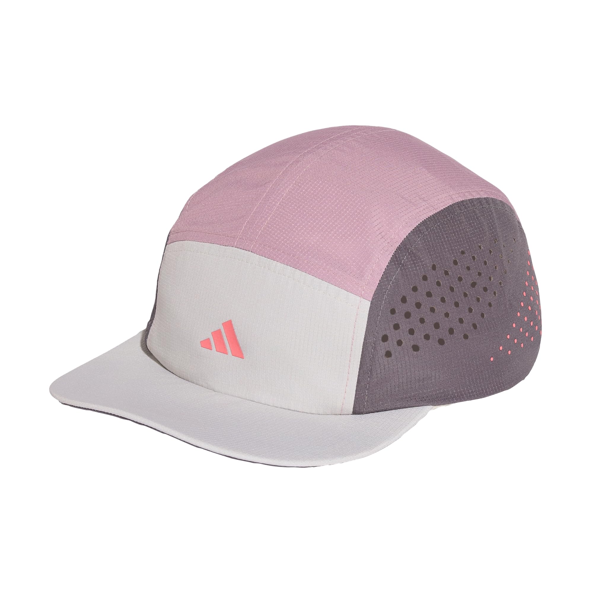 adidas Unisex Run 5-Panel Climacool Hat, Grey Five/Pure Turbo, M-L