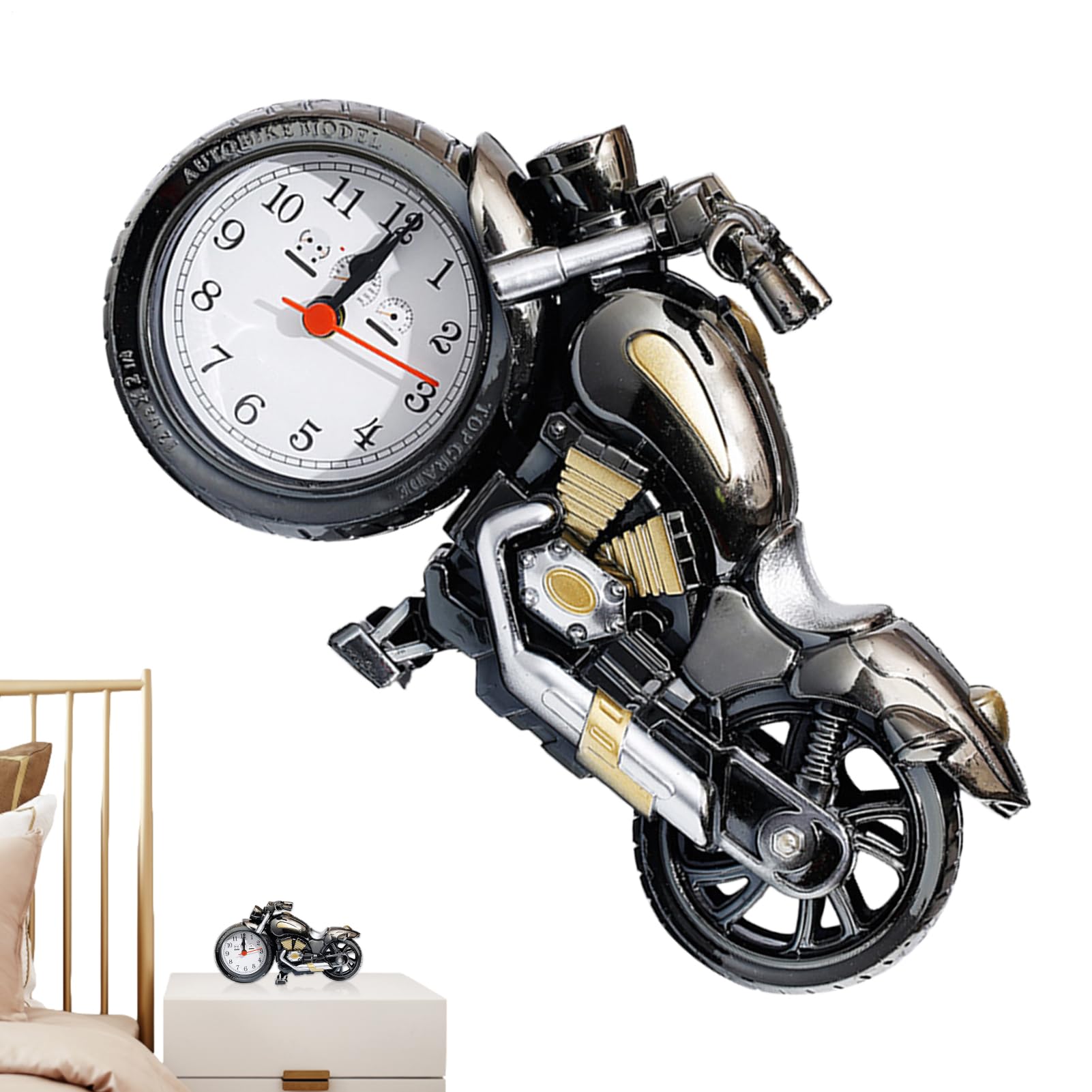 Reloj despertador vintage para evitar distracciones en el escritorio y dormitorio de estudiantes