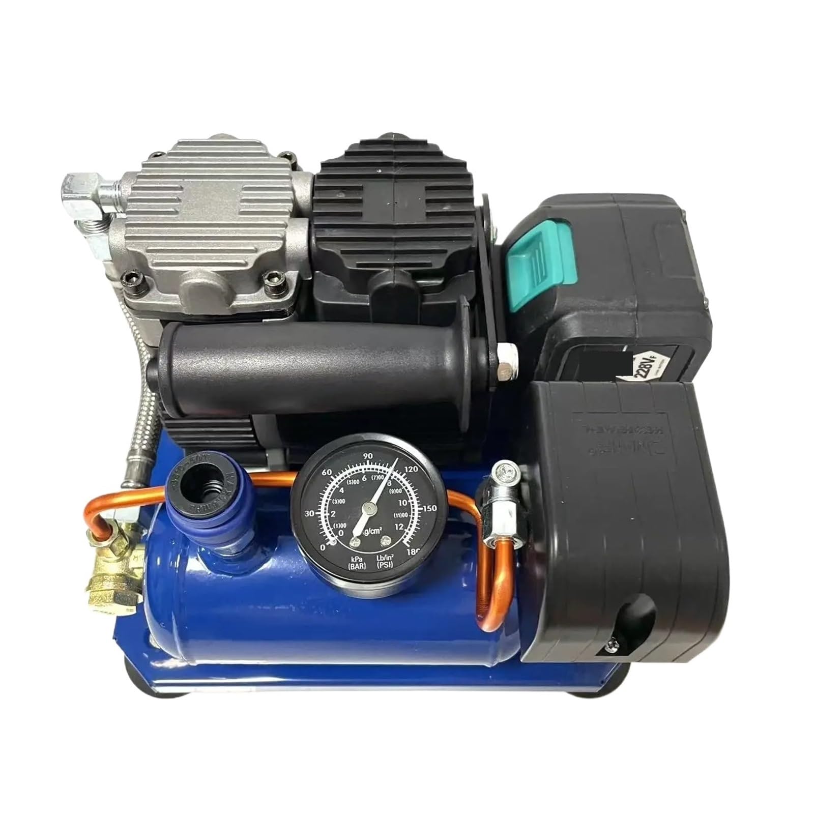Compressore d'aria silenzioso Piccolo compressore d'aria ad alta pressione da 1,5 litri Elettrico al litio senza spazzole senza olio silenzioso