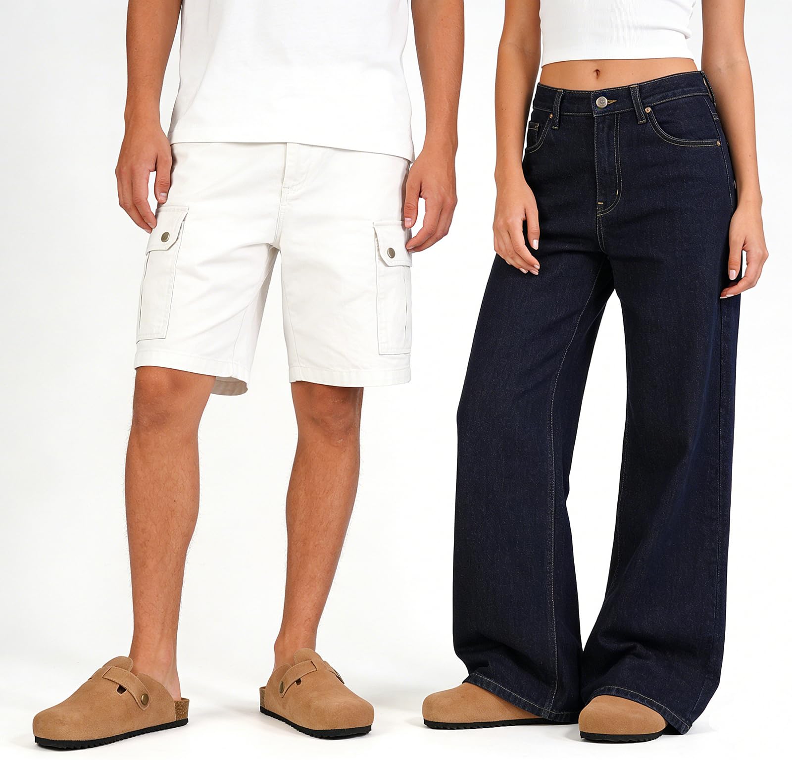 Sabot Donna Ciabatte Uomo Chiuse con Comodo Pantofole in Pelle Scarpe da Giardino Traspirante Sandali Ciabatta 36-46