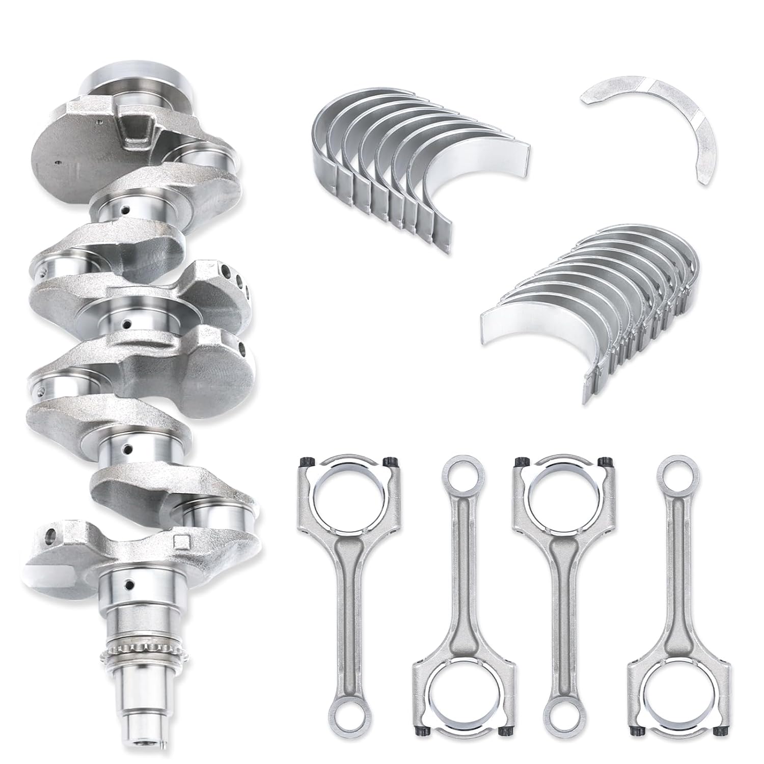 JDMON Engine Crankshaft Connecting Rod Bearing Kit Compatible with Hyundai Elantra GT Coupe Tucson Sonata Hybrid Kia Soul Forte5 Forte Koup Optima Hybrid 2.0L 2012-2020 Replace 623V6-2EH00 23110-2E200