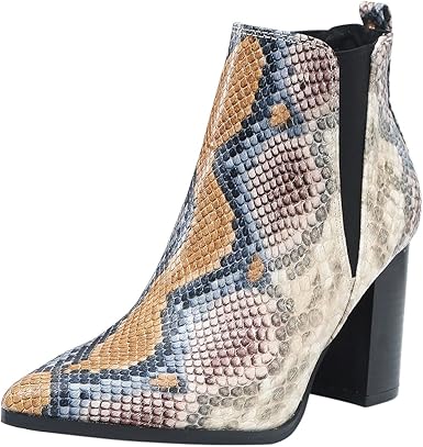 snakeskin booties amazon