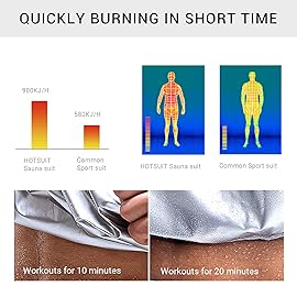 HOTSUIT Sauna Jacket for Women Odorless Sweat Jacket for Women Weight Loss Anti Rip Sauna Suit for Workout Gym, Red, 4XL