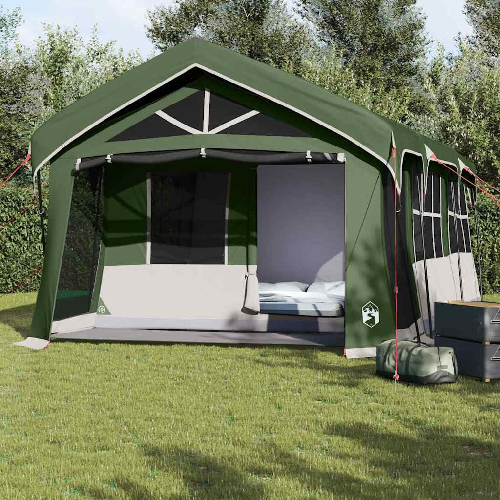vidaXL Tienda Familiar con Techo Poliéster de Camping Exterior Impermeable