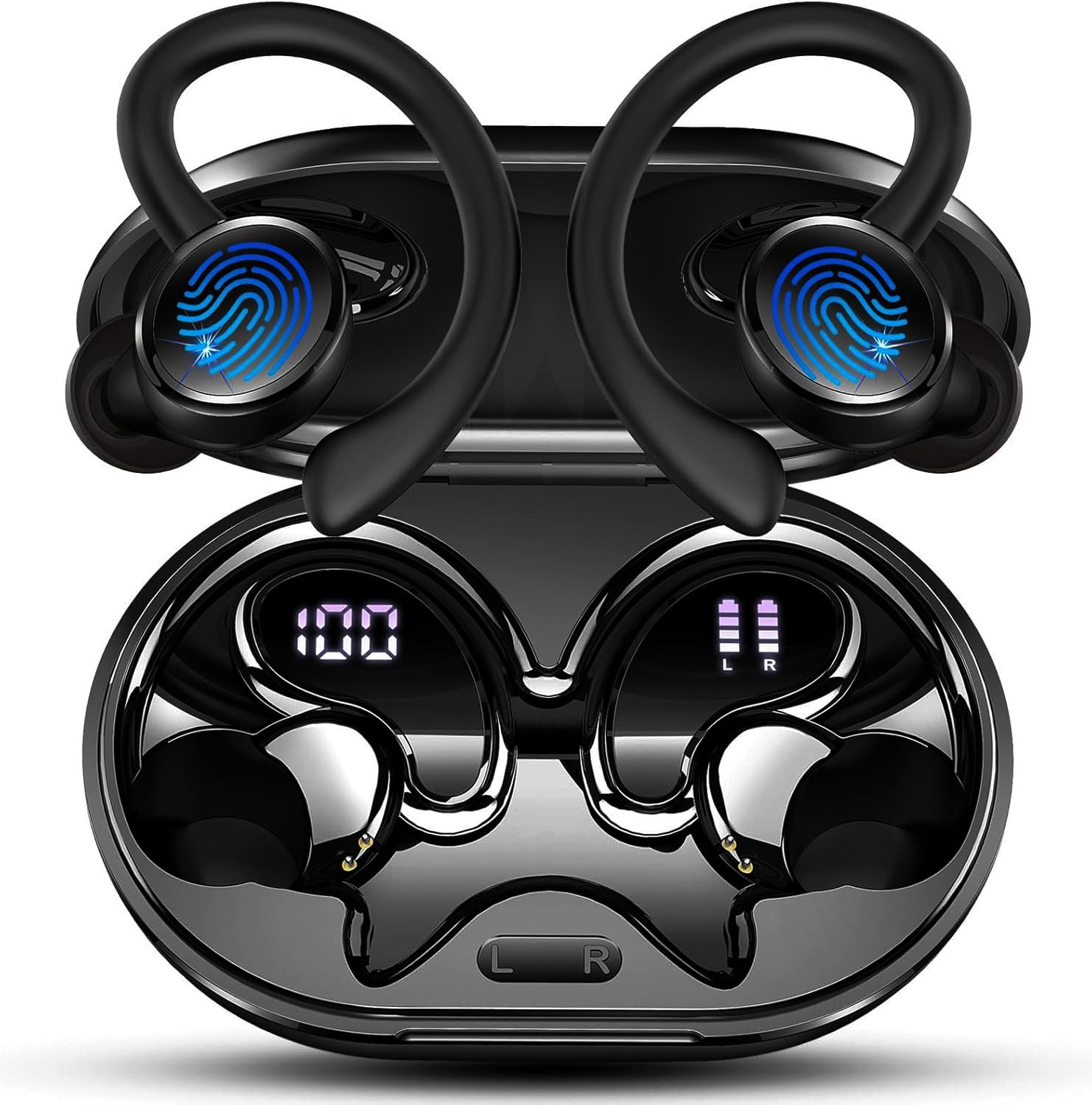 earbuds bluetooth 5.4 sport 6d bass noise cancellation