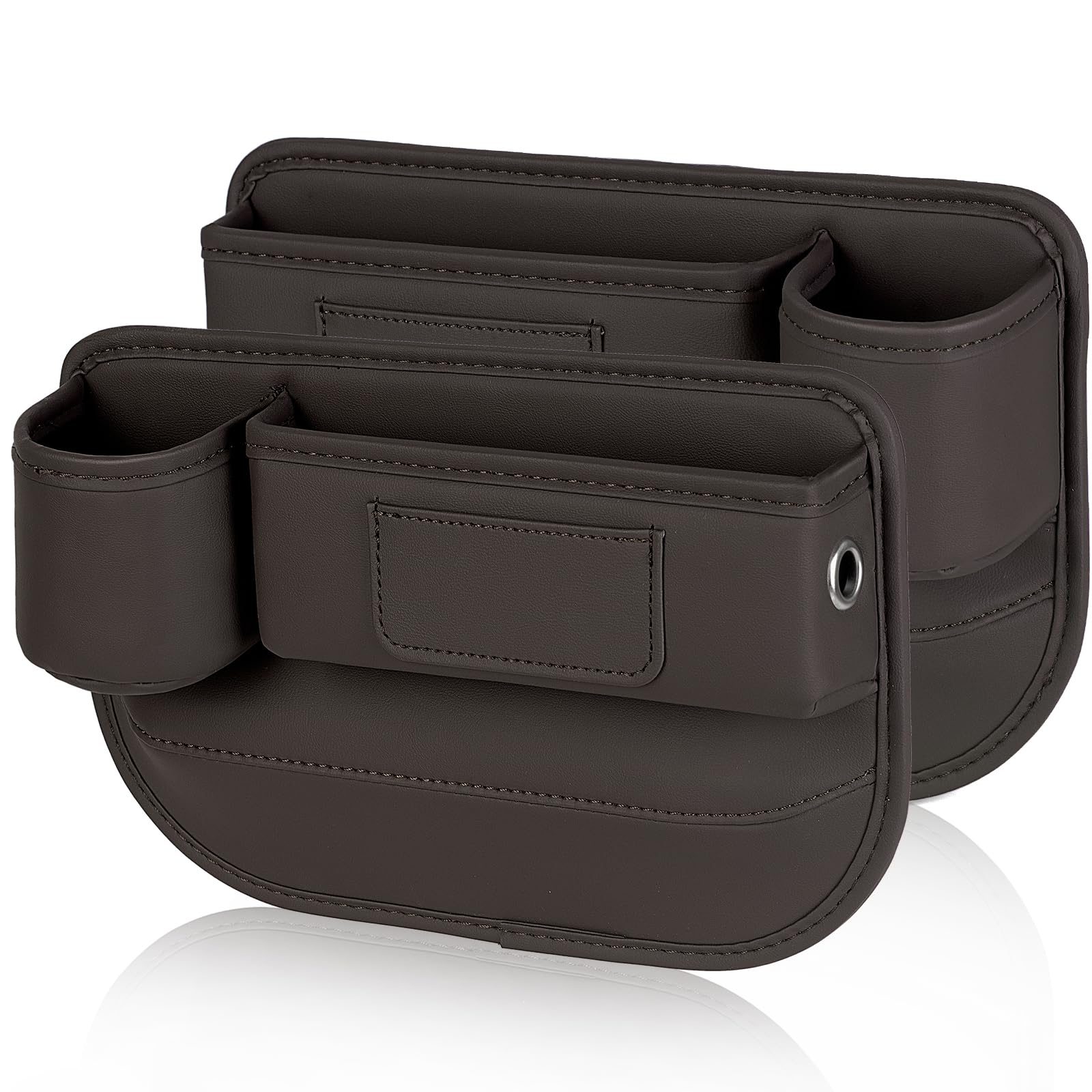 Boîtes De Rangement Pour Siège Auto - Lot De 2, Noir, Remplit L'espace Siège-console, Anti-chute Objets