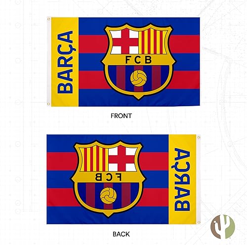 Miniatura 2 de Desert Cactus FC Barcelona Flag Barça Barça Barca Fútbol 100% Poliéster Interior Exterior 3x5 pies Baner (Bandera H)