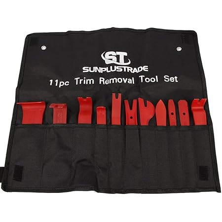 SunplusTrade 11Pc Auto Trim Door Panel Window Molding Upholstery Fastener Clip Removal Tool Kit