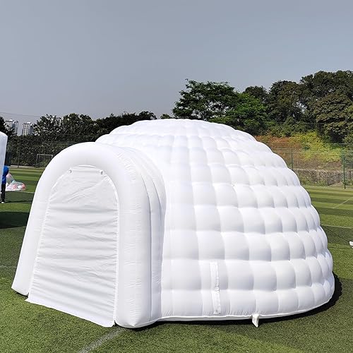 Tienda de campaña inflable de 16.5 pies de diámetro con soplador de aire, tienda de campaña de cúpula para exteriores, club nocturno, fiesta, tienda