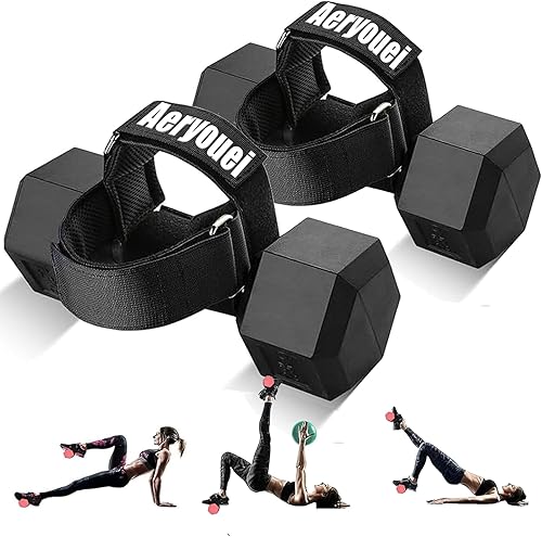 Dumbbell Foot Attachment, Tibialis Trainer, Adjustable Ankle Weights, Leg Workouts at Home for Hip Flexors,Ankle Straps for Weight Lifting,Shin