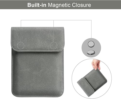 Miniatura 4 de WALNEW Funda protectora de 6 pulgadas para Kindle 2024 y 20222019(J9G29R)6 pulgadas PaperwhiteVoyageKindle (8 generación, 2016)45Touch, color gris